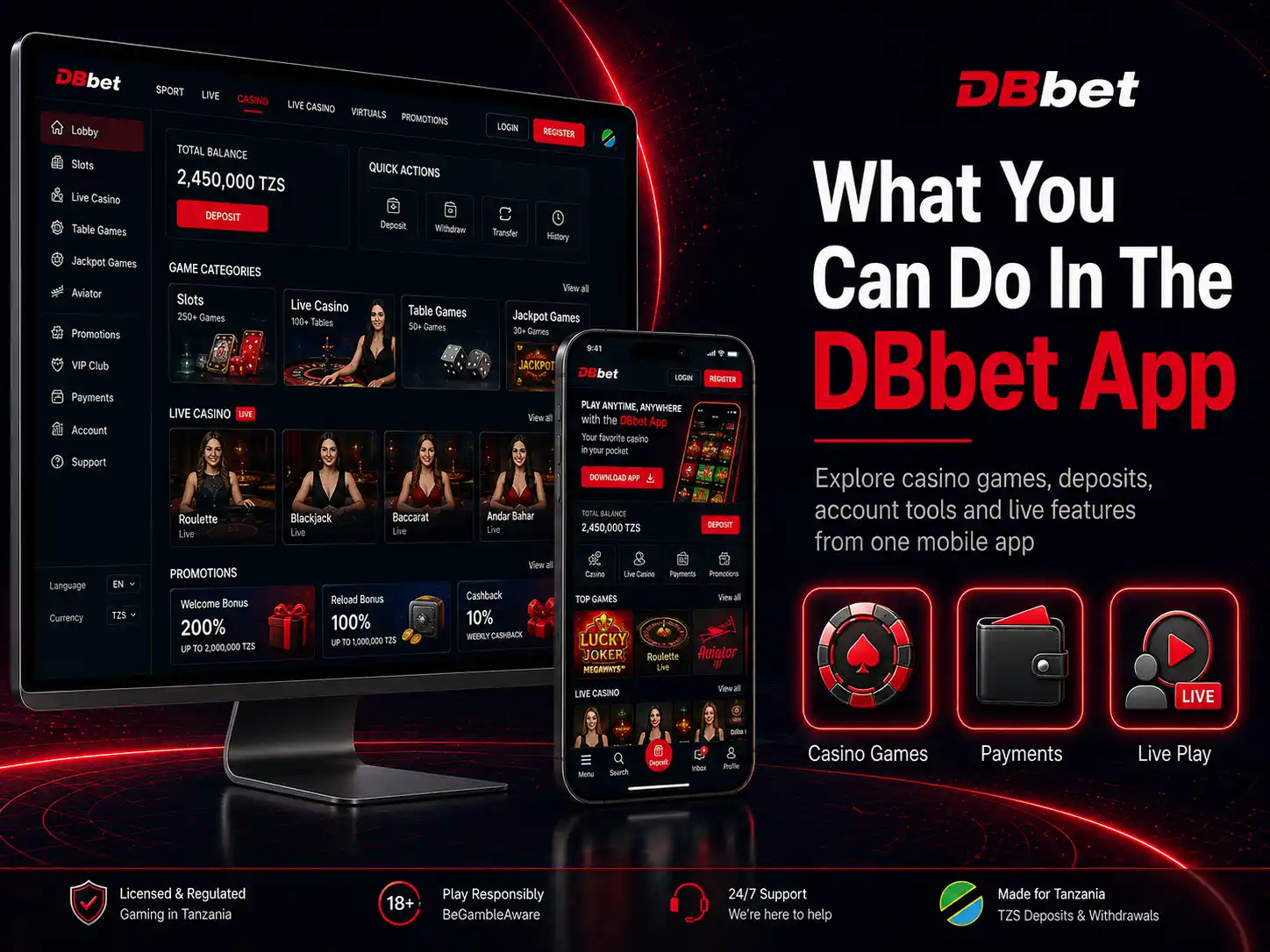 What You Can Do In The DBbet App