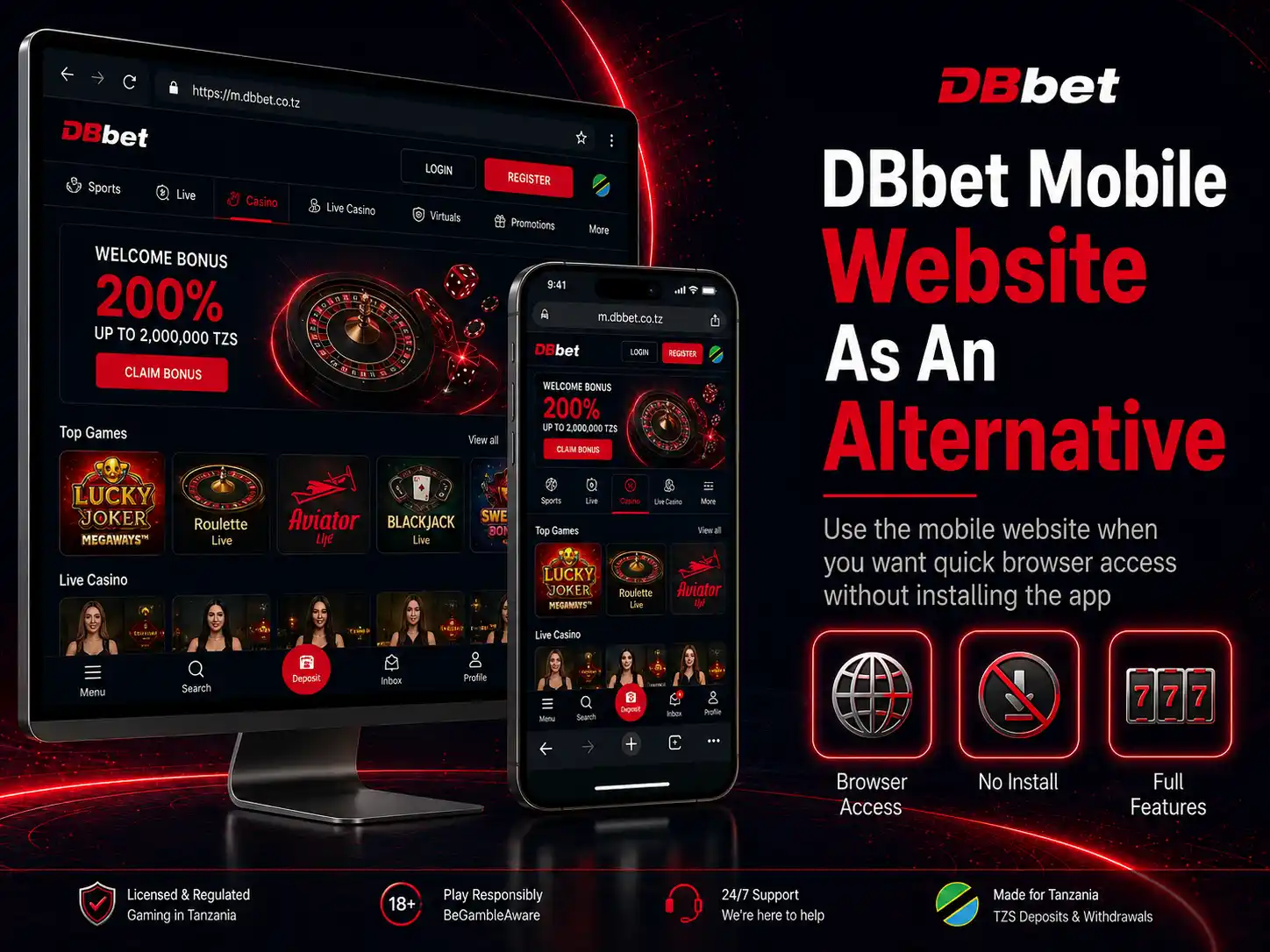 DBbet Mobile Website As An Alternative
