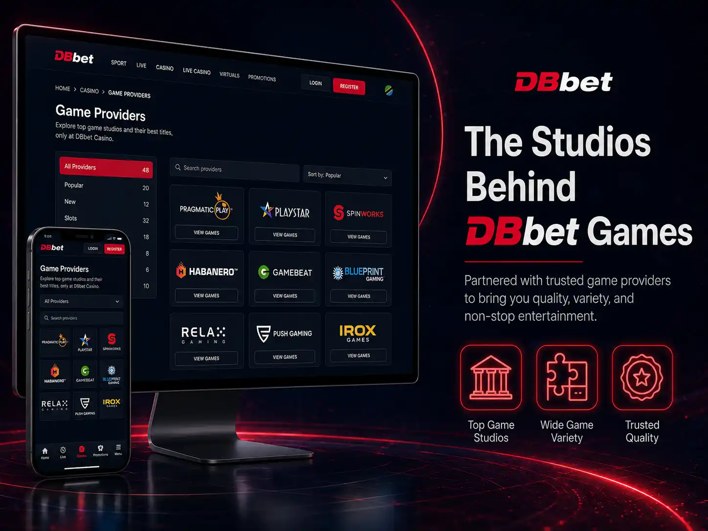 The Studios Behind DBbet Games