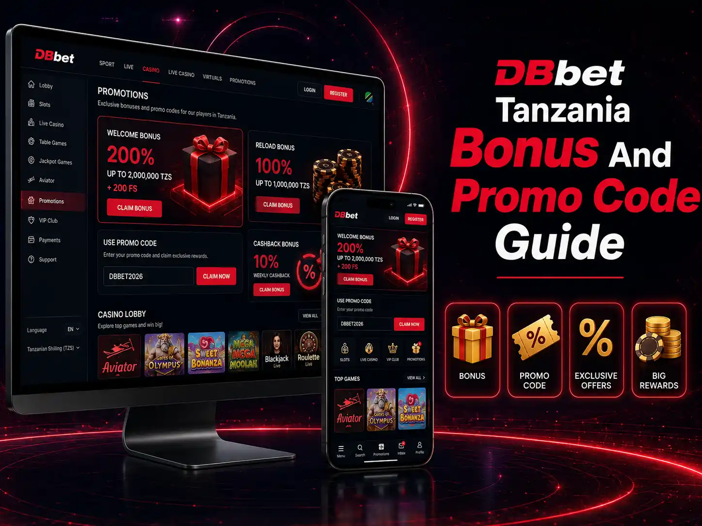 DBbet Tanzania Bonus And Promo Code Guide