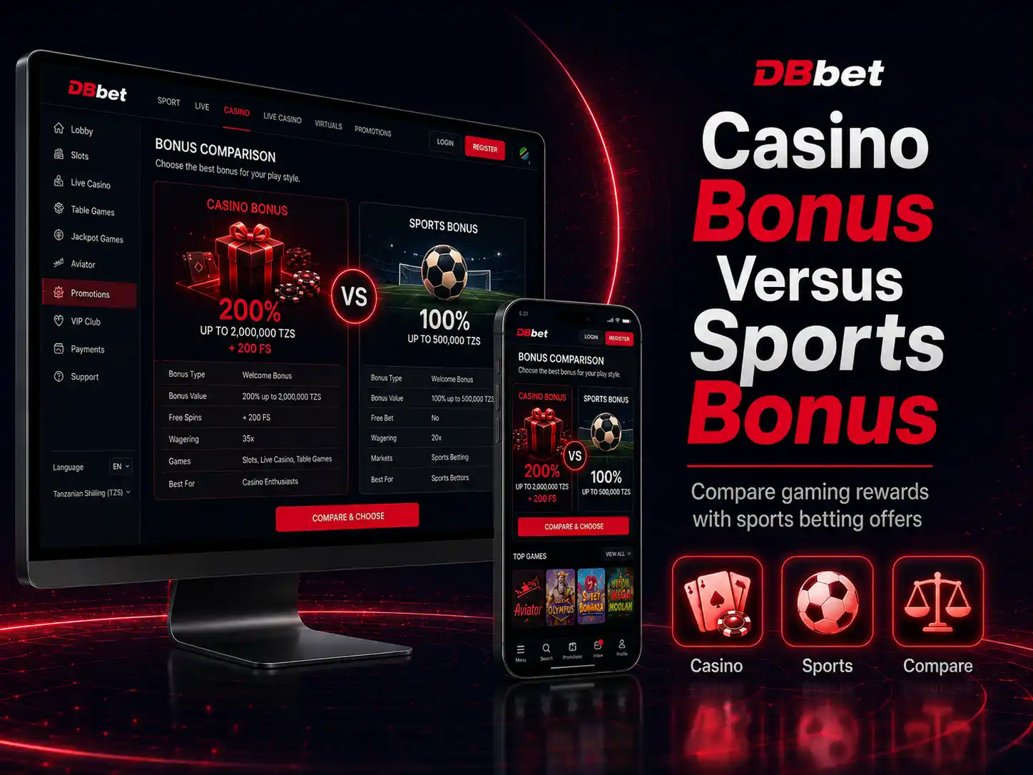 Casino Bonus Versus Sports Bonus
