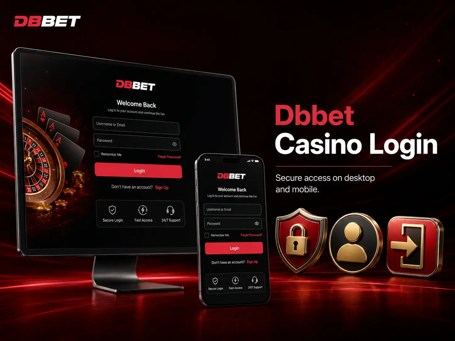 Signing in to Dbbet