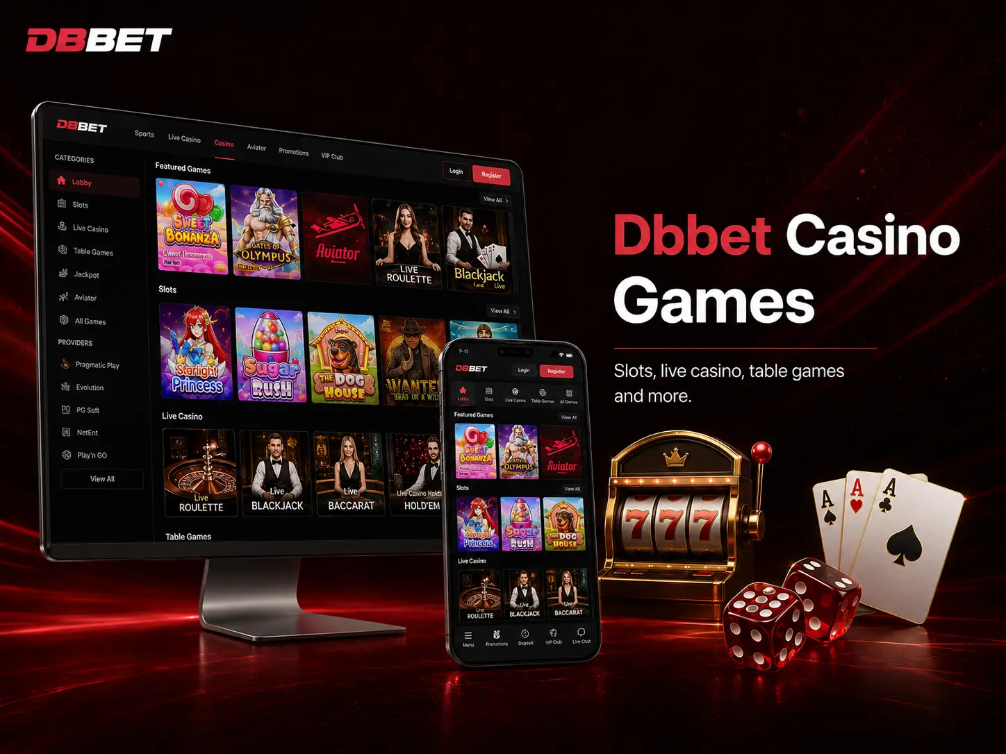 Games Available in the Dbbet Casino Section